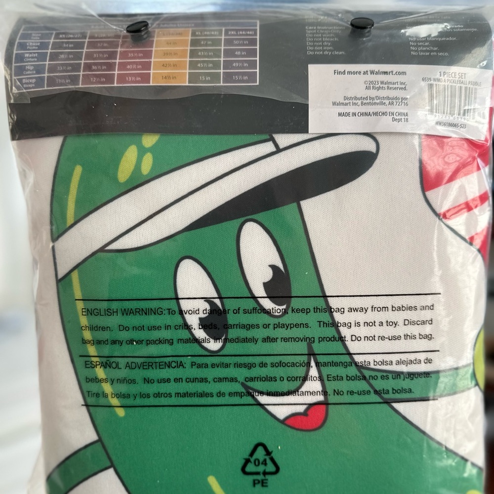 Adult Pickleball Paddle Costume - Picture 14 of 14